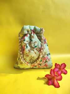 Rajasthani bordado Potli bolsa boda Favor cordón y mango de cuentas bolsa de regalo tradicional para Shagun Baby Shower gallina noche - Product Image 6