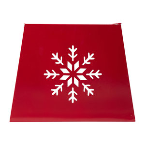 Collier d'arbre de flocon de neige hexagonal découpé à l'emporte-pièce pour arbre de Noël pour une utilisation intérieure et extérieure à la maison - Product Image 3