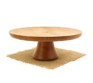 Vajilla de madera maciza hecha a mano, soporte de madera para pasteles para postres, soporte para dulces y pasteles, uso para fiestas, bodas, restaurantes y hoteles - Product Image 2