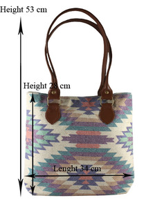 Venta caliente boda hecho a mano tejido algodón Dhurry Kelim impreso bolso de mano diseño caliente embragues de mujer para mujer uso diario - Product Image 6