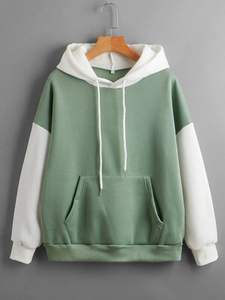 Sudadera con Capucha de Forro Polar Transpirable TRENDY, Cómoda para Invierno, Mezcla de Poliéster/Algodón, Bordada, Teñida Lisa, con Técnicas Digitales y de Cuentas - Product Image 4