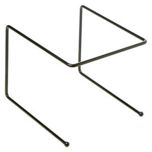 Soporte para magdalenas y pizzas hecho a mano de diseño simple en alambre de metal perfecto para vajilla, suministros de boda y uso de servicio - Product Image 1