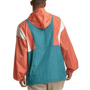 Wholesale <b>Men's</b> Customizable Stand Hooded Windbreaker Pullover <b>Half</b> <b>Zip</b> <b>Jacket</b> Set Casual Streetwear Apparel Supplier Bulk - Product Image 3