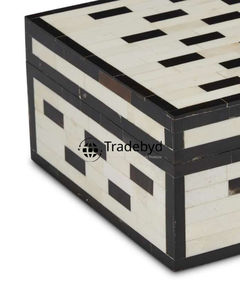 Élégante boîte d'incrustation de nacre et incrustation d'os stockage de bijoux organisateur de cadeaux décoratif fait à la main pièce premium Tradebyd - Product Image 3