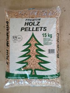 Pellets de Madera Premium de 6 mm, Clase A1, EN Plus, Bolsa de 15 kg, Combustible para Estufa y Caldera - Product Image 1
