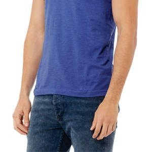 T-shirt pour homme 100% coton à séchage rapide, coupe ajustée, t-shirts sport vierges personnalisés anti-rides - Product Image 5