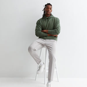 Custom Heavy 400 Gsm 100% Cotton <b>Men's</b> Sweatshirt Embroidered Streetwear Hoodie with Plain Dyed <b>Thermal</b> Winter Fashion - Product Image 2