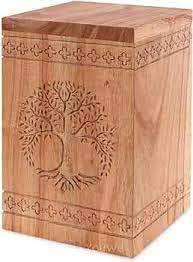 Urnas de cremación de madera hechas a mano modernas al por mayor urnas de entierro funerario decorativas para hombre y mujer a bajo precio - Product Image 3