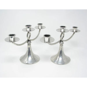 เชิงเทียนโลหะสำหรับตกแต่งบ้านดีไซน์โบราณเชิงเทียนสำหรับตกแต่งโต๊ะโรงแรมเชิงเทียน - Product Image 5