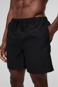 Venta al por mayor de los hombres deportivos de poliéster sólido Spandex pantalones cortos de playa impermeable con cremallera bolsillo 4-Way Stretch hombres pantalones cortos con cordón - Product Image 2
