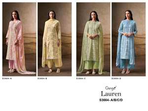 Premium Lauren coton imprimé brodé Salwar Kameez catalogue complet fête porter des vêtements indiens et pakistanais au prix de gros - Product Image 6