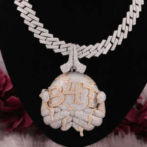 Moissanite Diamant B4T Personnalisé En Forme De Diamant Hip Hop Pendentif Chaîne En Argent Sterling 925 Personnalisé Plus Tard Pendentif Hip Hop Chaîne - Product Image 2