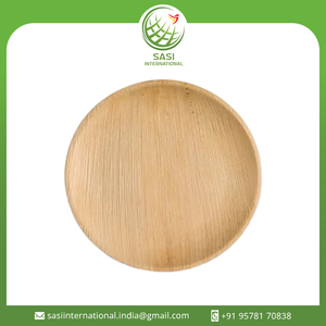Usine directement vente ronde feuille de palmier assiettes jetables biodégradable feuille de palmier vaisselle pour fête et mariage - Product Image 2