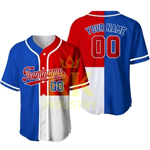 Camisetas de Béisbol Personalizadas para Hombre con Botones, con Tu Nombre, Número y Logotipo, Nuevo Diseño Deportivo, Transpirables, OEM - Product Image 5