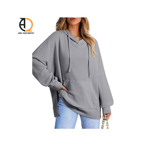 Sudaderas Extra Grandes con Cierre para Mujer, Manga Larga, Estilo Casual, Felpa Francesa de Algodón, Bordadas, Transpirables - Product Image 5