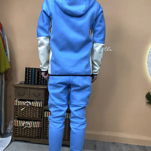 Ensemble de survêtement de haute qualité 100% sweat à capuche en coton et pantalon automne hiver pull avec logo personnalisé bas - Product Image 2