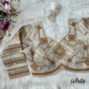 Blusas de Moda de Diseñador FABZONE Antiarrugas en Existencia para Mujer, Cuello Redondo Bordado, Top de Alta Costura, Estilo Casual - Product Image 6