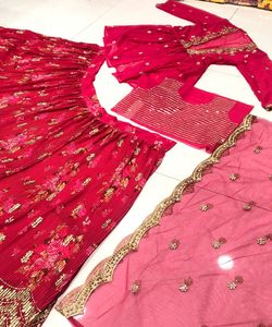 Nuevo y Atractivo Lehenga Choli con Bordado de Mariposas y Lentejuelas, con Dupatta, para Fiestas, Precio al por Mayor, Prenda Étnica, Shalwar Kameez - Product Image 5