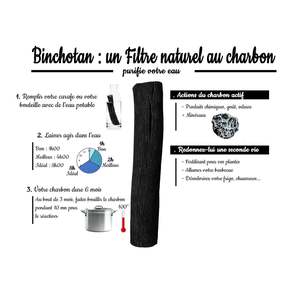 2 bâtonnets de purificateurs d'eau en céramique Binchotan au charbon actif - Product Image 3