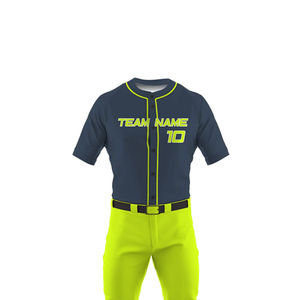 Uniformes de ropa deportiva de béisbol y softbol OEM de alta calidad, conjunto sólido para hombres, patrón de letras impreso de talla grande para equipos - Product Image 4