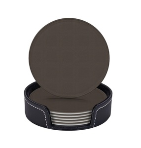 Sous-verres en cuir 100% les plus élégants, taille personnalisée, meilleur fabricant, sous-verres de table pour hôtel, mariage, fête, meilleure finition - Product Image 6