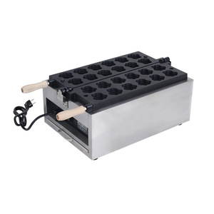 3000W Wafelmaker met kattenpootvorm, food grade roestvrij staal, regelbare thermostaat, hoge productiviteit, 220V, nieuwstaat - Product Image 4