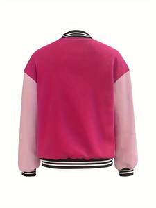 2025 nouvelles femmes Letterman veste rouge laine corps blanc en cuir véritable manches noir vêtements femmes varsité veste de haute qualité - Product Image 5