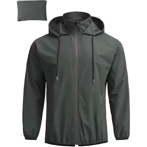 Chaqueta Impermeable para Hombre con Ajuste Regulable, Tejido Transpirable que Absorbe la Humedad y Diseño Resistente al Viento para Exteriores - Product Image 1
