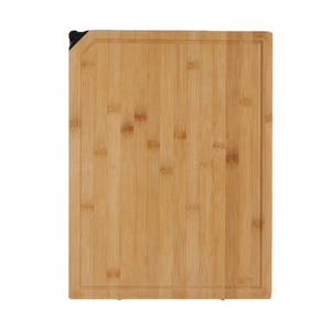 Planche à découper multifonctionnelle 2 en 1 en bois de bambou unique avec un ensemble de service et de découpe avec aiguiseur à couteaux - Product Image 2