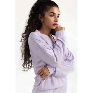 Top Lila Holgado con Cuello en V 224-216-311 T, Tejido de Punto de Poliéster de Alta Calidad, Camiseta sin Mangas Sencilla con Estampado Sólido, Antiarrugas, Verano, Tallas XL XXL 3XL - Product Image 2