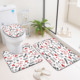 Ensemble de tapis de salle de bain imprimés sur mesure pour salle de bain, rideau de douche antidérapant, tapis de bain - Product Image 3