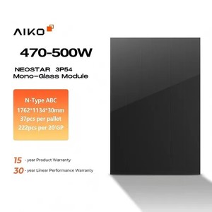 Aiko neostar พลังงานแสงอาทิตย์3P54 470W-500W แผงขึ้นอยู่กับประสิทธิภาพ25%-พลังงานใหม่มาตรฐานระดับโลก - Product Image 3
