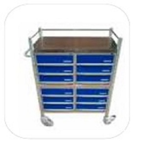 HiTech รถเข็นโลหะเกรดทางการแพทย์สำหรับใช้ในโรงพยาบาล - Product Image 1