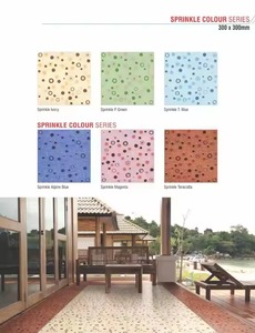 Matt Embossed Stone Punch Designer Carrelages de sol en céramique Finition émaillée brillante Tailles 12x12 16x16 30x30 300x300 Porcelaine - Product Image 3