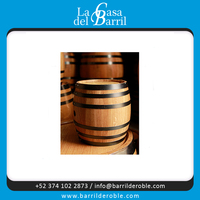 Baril à vin en bois de haute qualité de 2 litres, fait à la main, finition laquée noire pour le vin et la bière