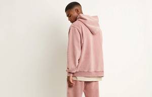 100% poliéster hombres polar pulóver sudaderas con capucha bajo MOQ sudaderas gruesas liso teñido para invierno - Product Image 4