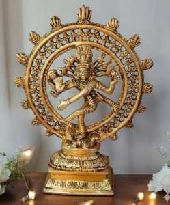 Estatua Decorativa de Resina de Lord Shiva Natraj, Ídolo Bailarín de Tamaño Pequeño para el Hogar, Templo, Oficina, Arte Espiritual, Regalo, Obra de Arte - Product Image 4