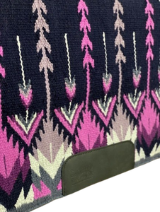 Manta de sillín de lana occidental con logotipo personalizado OEM, fabricación a granel para almohadillas de equitación Ranch Trail Riding Trail con opciones de logotipo - Product Image 4