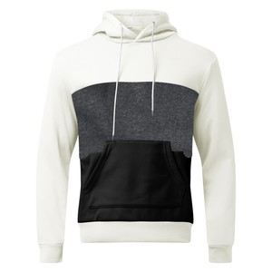 Custom Logo Men's Winter Solid Breathable Cotton/<b>Polyester</b> Heavyweight Pullover <b>Hoodie</b> Regular Fit 2025 - Product Image 5