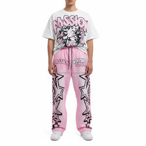 Conjunto Deportivo para Hombre, Camiseta y Pantalones Jogger, Algodón de Alta Calidad, Ecológico, Estampado Personalizado de Dibujos Animados, 220/240 GSM, Verano - Product Image 1