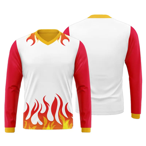 Camiseta de fútbol personalizable al por mayor, camiseta de fútbol de manga larga con impresión por sublimación, diseño uniforme personalizado - Product Image 4