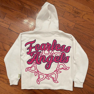 Personnaliser le logo de qualité sérigraphié bouffée sweats à capuche courts pour hommes sweat à capuche unisexe coton 3d bouffant sweat à capuche imprimé - Product Image 5