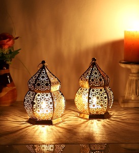 <b>Brass</b> Gold <b>Lanterns</b> for Living Rooms Modern Handmade <b>Lanterns</b> Home Decorations Candle Light Dinner - Product Image 2
