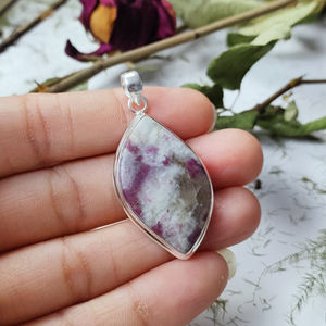 Pendentif personnalisé en tourmaline rose – Collier artisanal en argent sterling 925, bijoux DIY, vente en gros - Product Image 3