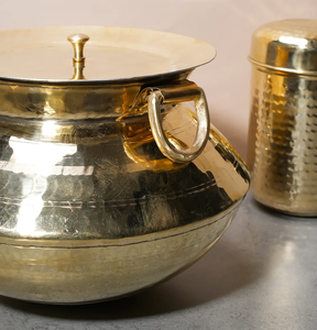Old Brass And Bronze Utensil Handi Kadai <b>Tawa</b> Thali Set Serving Spoon Ghee pot Masala Dani Spice Box Roti And Dosa <b>Tawa</b> - Product Image 2
