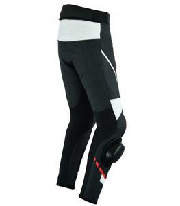 Pantalon de moto en cuir pour homme, respirant, coupe-vent, grande taille, avec genouillères, élégant - Product Image 4