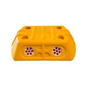 Lot de 10 mini-marques routières blanches en ABS avec réflecteurs en verre, 10 pièces de mini-marqueurs d'autoroute - Product Image 3