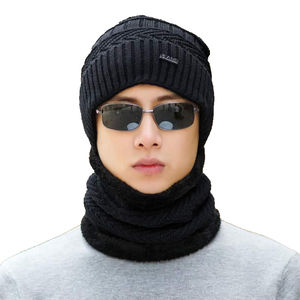 Gorro de Invierno Personalizado al por Mayor, Moderno y a la Moda para Adultos, Conjunto de Gorro y Bufanda, 100% Acrílico, Imagen de Lazo, Alta Calidad, para el Frío - Product Image 3