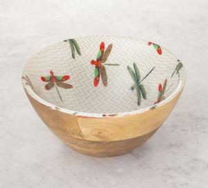 Natural Wooden Printed <b>Serving</b> <b>Bowl</b> for Luxury Hotels Restaurants Home <b>Salad</b> <b>Serving</b> <b>Bowl</b> - Product Image 1