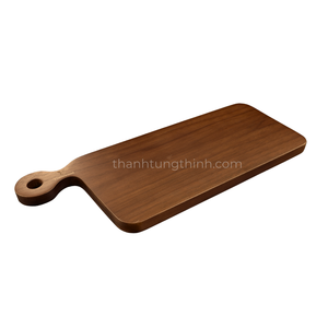 ถาดเสิร์ฟไม้แบบยั่งยืนทนทานทนทานทนทานต่อการสับไม้บล็อกสี่เหลี่ยมและกลมจากโรงงานเวียดนาม - Product Image 2